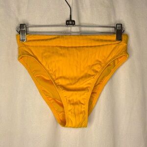 High Leg Bikini Bottoms Yellow Small